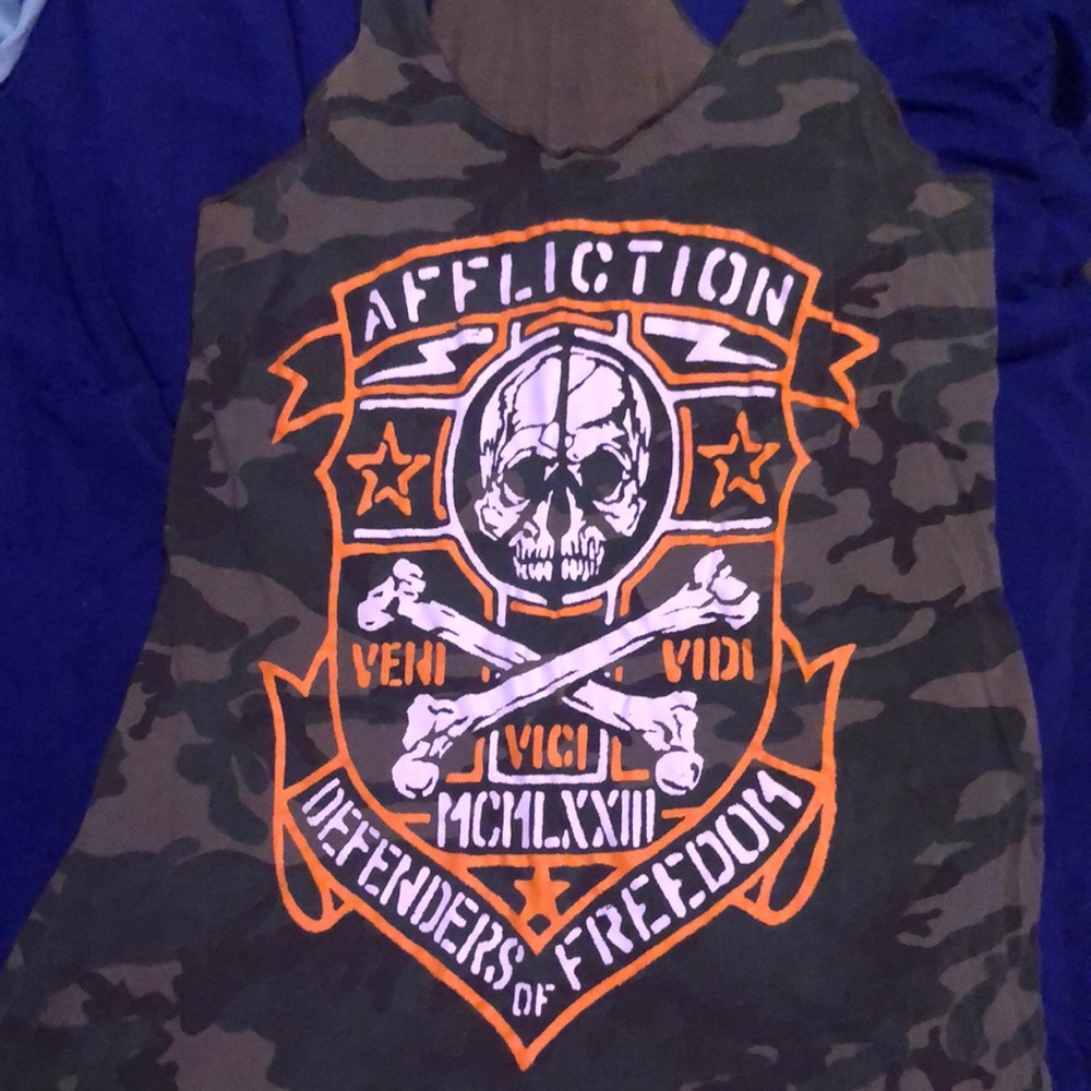 Camo Affliction tank top